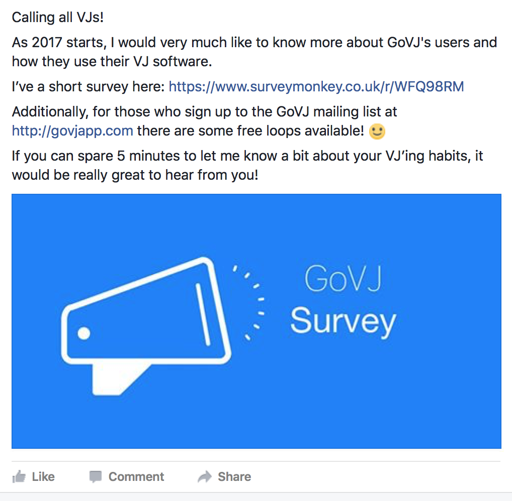 GoVJ Survey January 2017