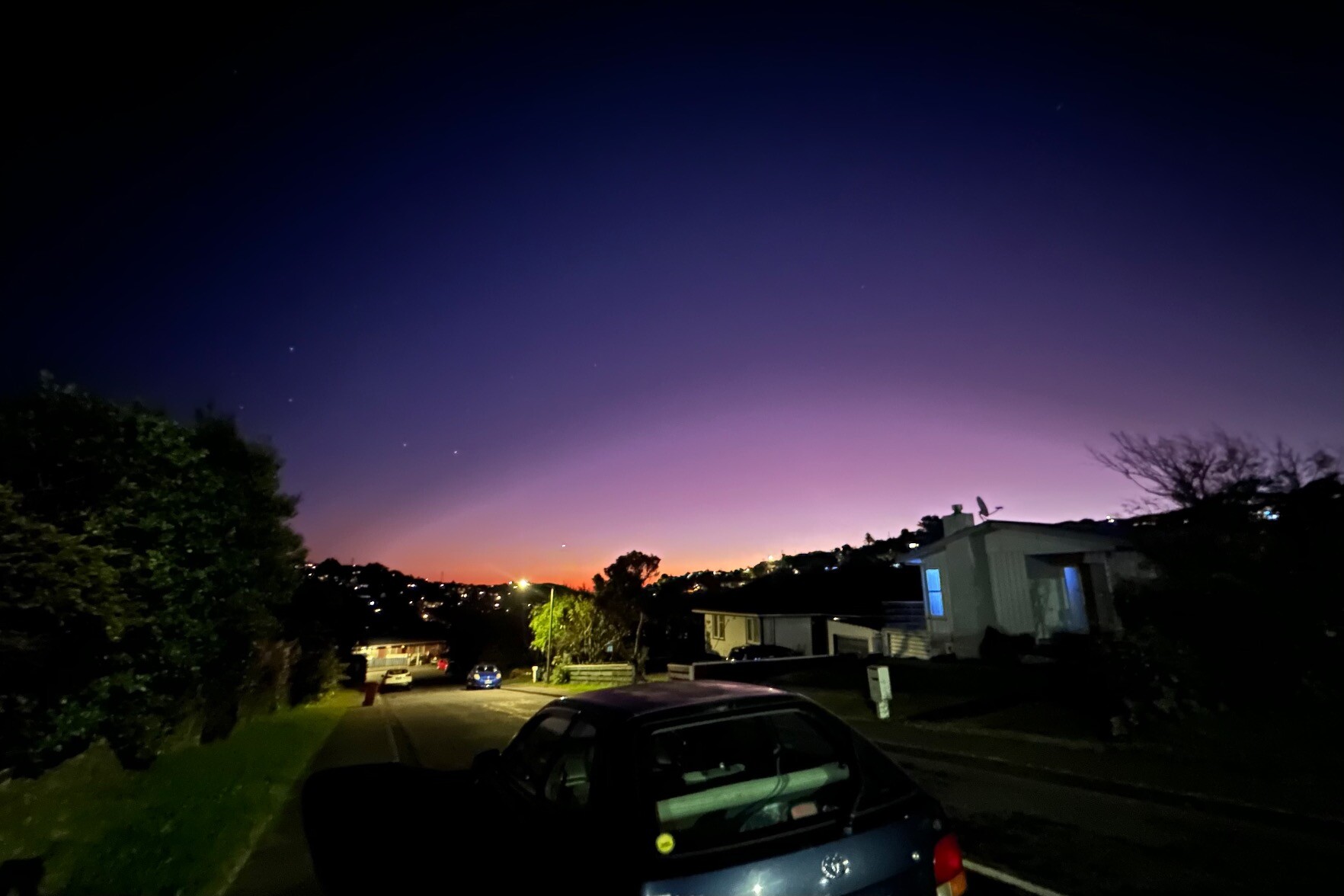 Night's sky over Wellington, New Zealand, Dec '22